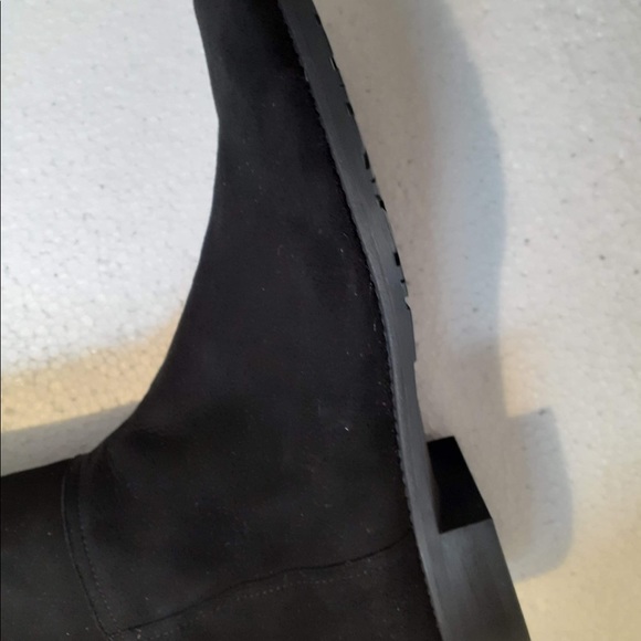 Stuart Weitzman Black Suede Hilo High Boots - Picture 4 of 8